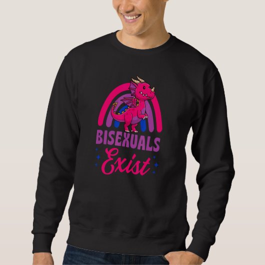 Sweatshirt Bisexuels Existe Bisexuel Dragon Pride Amour Arc-e (Devant)