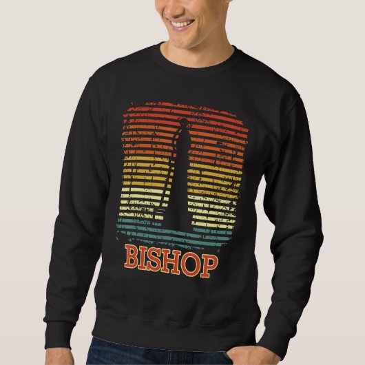 Sweatshirt Bishop of Chess Runner Chess Figure Men Women Chil (Devant)