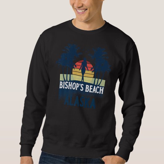Sweatshirt Bishop's Beach Alaska Beach Vacances d'été (Devant)