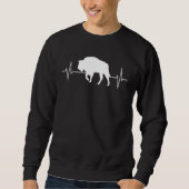 Sweatshirt Bison  Wisent Forest Animals Forest Animals ECG Li (Devant)