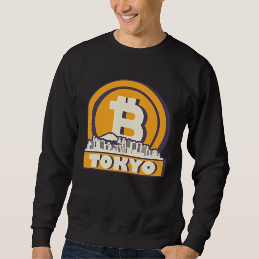 Sweatshirt Bitcoin 東京都 Skyline Tokyo Bitcoin Maximalist (Devant)