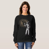 Sweatshirt Bitcoin Astronaut Cryptocurrency BTC Crypto (Devant entier)