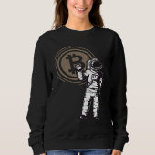 Sweatshirt Bitcoin Astronaut  Cryptocurrency   BTC Crypto (Devant)