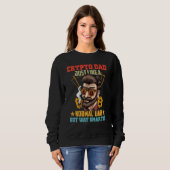 Sweatshirt Bitcoin Crypto Papa Comme Un Papa Normal (Devant entier)