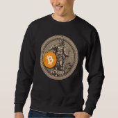 Sweatshirt Bitcoin Cryptocurrency (Devant)