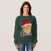 Sweatshirt Bitcoin de Noël - Cadeau pour Day Traders (Devant entier)