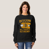 Sweatshirt Bitcoin Devise de retrait Crypto (Devant entier)