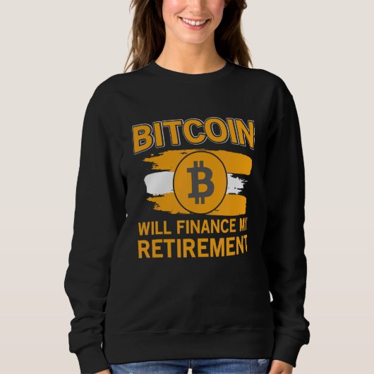 Sweatshirt Bitcoin Devise de retrait Crypto (Devant)