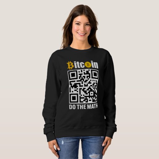 Sweatshirt Bitcoin Do The Math BTC Crypto Mens Saying (Devant entier)