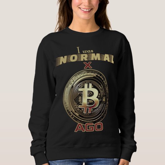 Sweatshirt Bitcoin drôle (Devant)