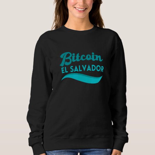 Sweatshirt Bitcoin El Salvador Rétro Cryptomonnaie (Devant)