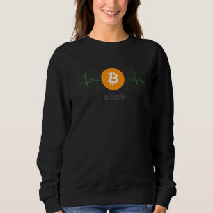 Sweatshirt Bitcoin Heartbeat Cryptocoin Cryptocoin Fun Crypto