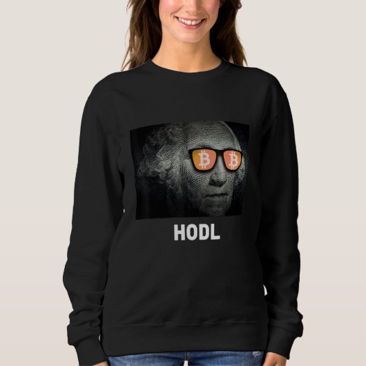 Sweatshirt Bitcoin Hodl Cryptomonnaie Tee (Devant)