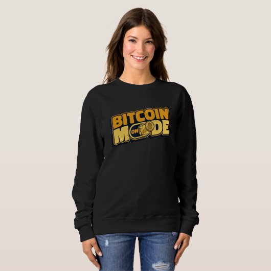 Sweatshirt Bitcoin Mode On Blockchain Crypto Currency Bitcoin (Devant entier)