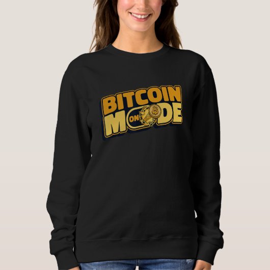 Sweatshirt Bitcoin Mode On Blockchain Crypto Currency Bitcoin (Devant)