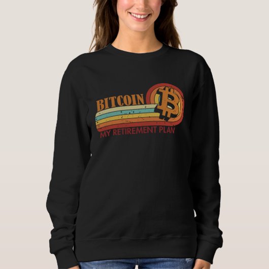Sweatshirt Bitcoin Mon Plan De Retraite Blocs Crypto Bitc (Devant)