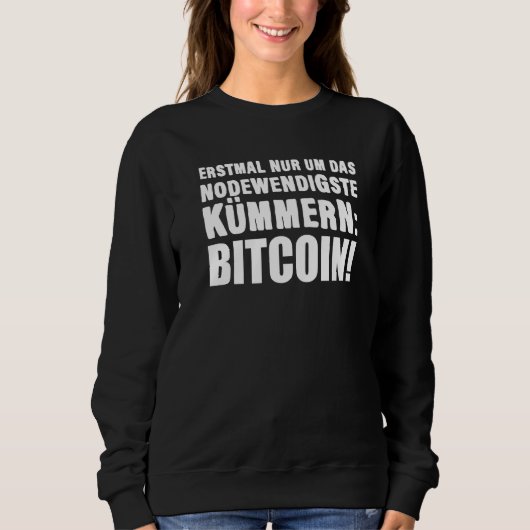 Sweatshirt Bitcoin Node Lustiger Spruch Deutsch Deutsche Bitc (Devant)