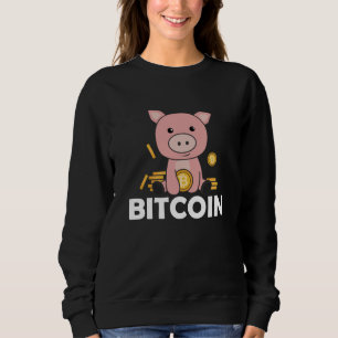 Sweatshirt Bitcoin Piggy Bank pièces tenir la monnaie numériq