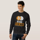 Sweatshirt Bitcoin to the Moon BTC (Devant entier)