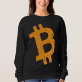 Sweatshirt Bitcoin Vintage Crypto Blockchain Bitcoin (Devant)