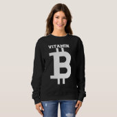 Sweatshirt Bitcoins Or pour Bitcoiner Crypto Miner 12 (Devant entier)