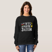 Sweatshirt Bitcoins Or pour Bitcoiner Crypto Miner 14 (Devant entier)
