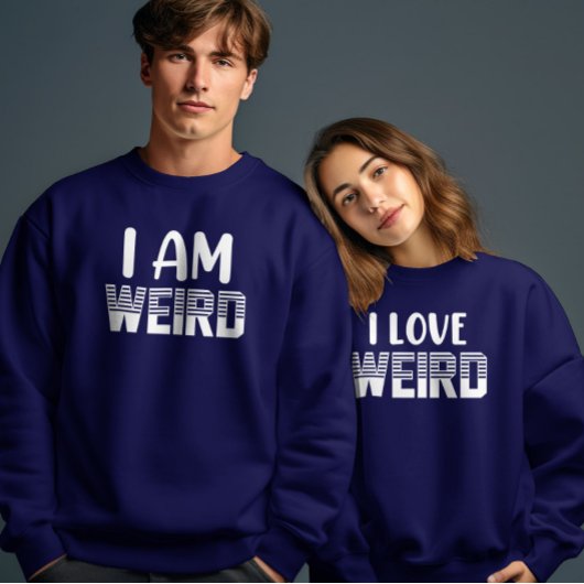 Sweatshirt Bizarre Valentines Jour Couple Correspondant Drôle