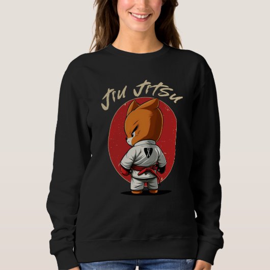 Sweatshirt BJJ MMA Fox  Brazilian Jiu Jitsu Grappling (Devant)