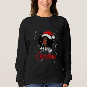 Sweatshirt Black African American Père Noël Vêtements Mel de