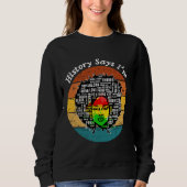 Sweatshirt Black Afro Woman (Devant)