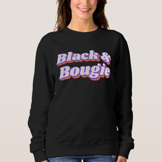 Sweatshirt Black and Bougie (Devant)