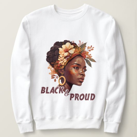 Sweatshirt Black and proud (Design devant)