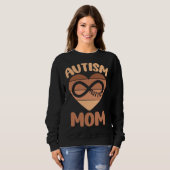 Sweatshirt Black Autism Mom Of Autistic Son Kid Neurodiversit (Devant entier)