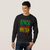 Sweatshirt Black Barbers Matter African American Black Histor (Devant entier)
