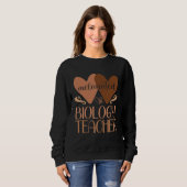 Sweatshirt Black Biology Teacher Black History Women African  (Devant entier)