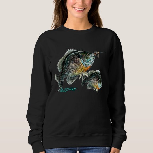 Sweatshirt Black Bow Tie Bluegill Fishing  Panfish Jig Fly Fi (Devant)