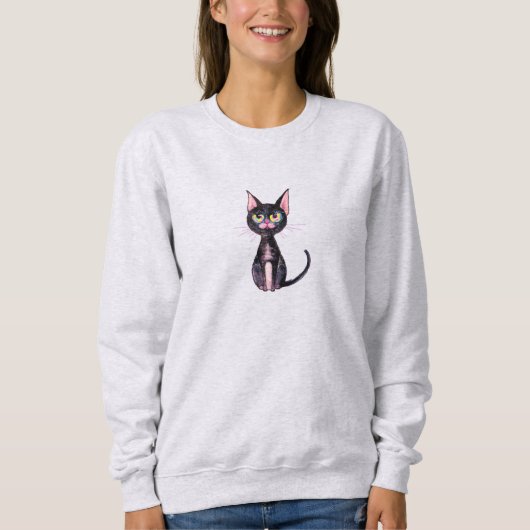 Sweatshirt Black Cat (Devant)