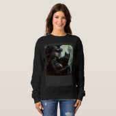 Sweatshirt Black Cat Nursing Steampunk (Devant entier)