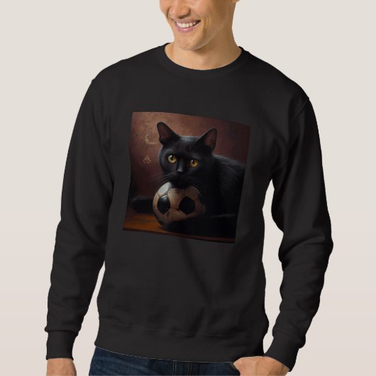 Sweatshirt Black Cat Soccer Taco (Devant)