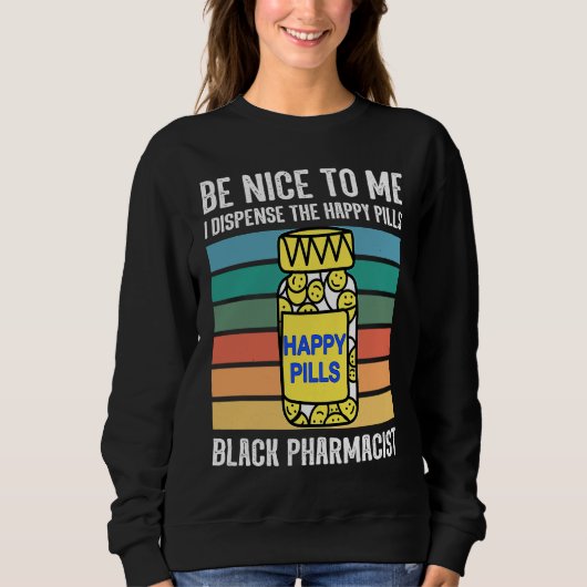 Sweatshirt Black chemist pharmacist tech African American pha (Devant)