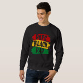 Sweatshirt Black Dad African Roots Father s Day Melanin Dad (Devant entier)