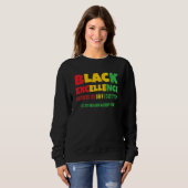SWEATSHIRT BLACK EXCELLENCE GATHERS ITS OWN ECOSYSTEM (Devant entier)