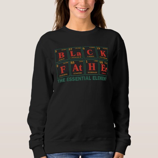 Sweatshirt Black Father Essential Element Father's Day (Devant)