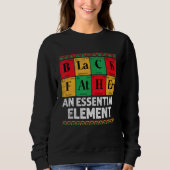 Sweatshirt Black Father The Essential Element Father s Day  D (Devant)