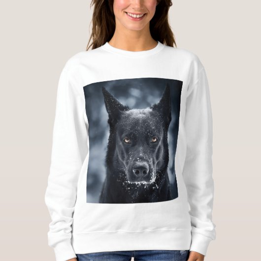 Sweatshirt Black German Shepherd (Devant)