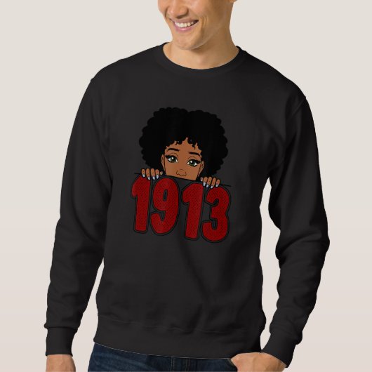 Sweatshirt Black Girl Magic 1 9 1 3 Black Moth History (Devant)