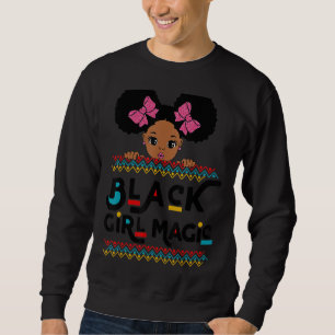 Sweatshirt Black Girl Magic African American Melanin Kids Tod