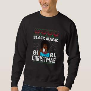 Sweatshirt Black Girl Magic Merry Xmas African American Pride