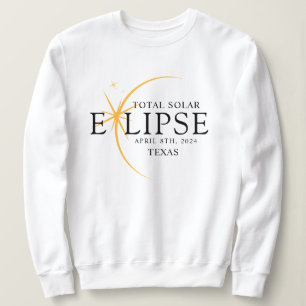 Sweatshirt Black & Gold 2024 Texas Total Solar Eclipse