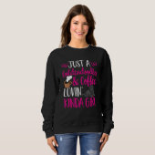 Sweatshirt Black Goldendoodle Coffee Dood Doodle Mom (Devant entier)